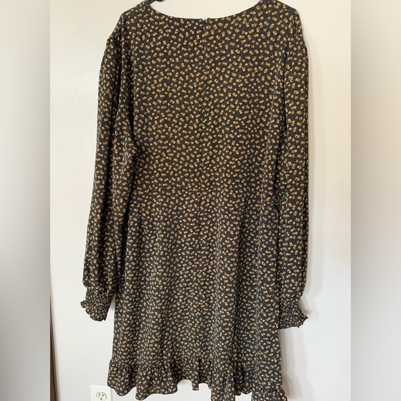 NWT Daisy Street Long-sleeve Ruffle Mini Dress Ditsy Floral Size 4X - Picture 11 of 15